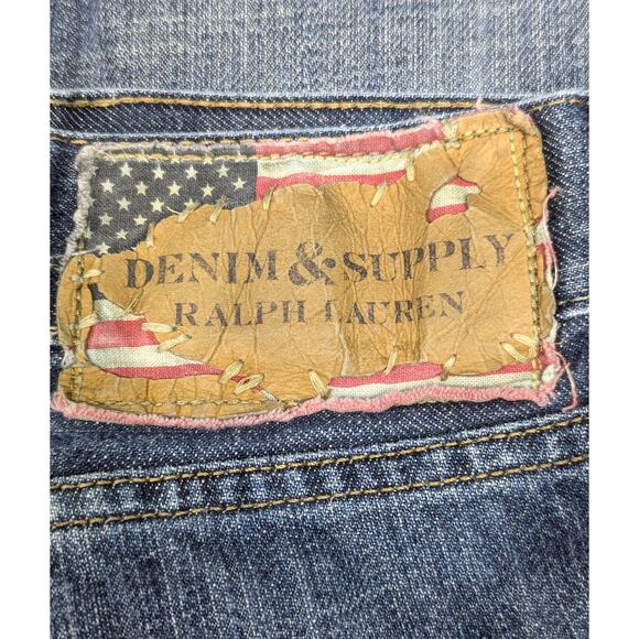 DENIM & SUPPLY Ralph Lauren Mens Jeans - Blue, Slouch, Size 34x32 - Picture 3 of 7